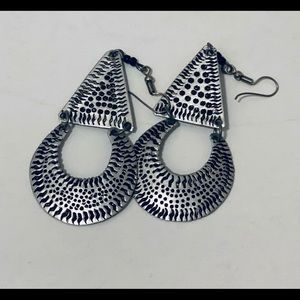 Circular & triangular Metal earrings